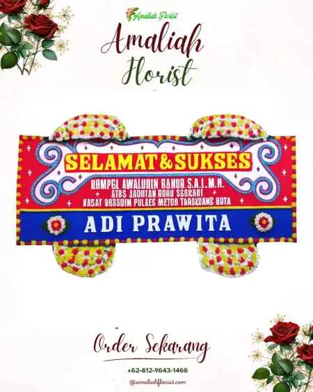 Papan Bunga Ucapan Selamat Belantih
